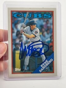Ryne Sandberg Hand Signed Authentic Autograph