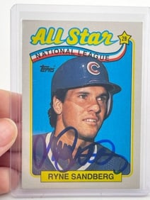 Ryne Sandberg Hand Signed Authentic Autograph