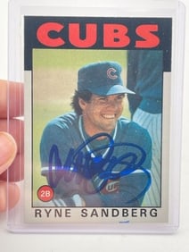 Ryne Sandberg Hand Signed Authentic Autograph