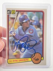 Ryne Sandberg Hand Signed Authentic Autograph