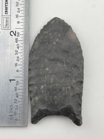 2 & 1/4" Folsom Indian Artifact Arrowhead