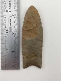 3 & 1/4" Clovis Indian Artifact Arrowhead