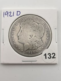 1921 D Morgan Silver Dollar Coin