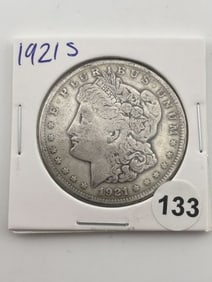 1921 S Morgan Silver Dollar Coin