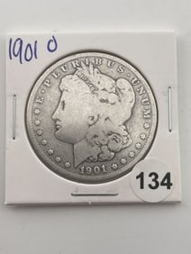 1901 O Morgan Silver Dollar Coin