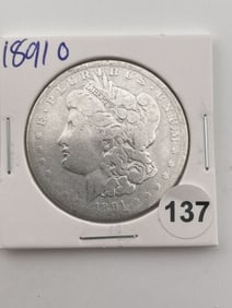 1891 O Morgan Silver Dollar Coin