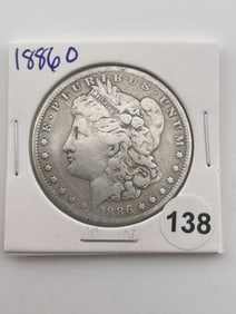 1886 O Morgan Silver Dollar Coin