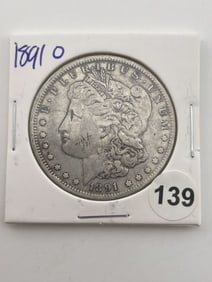 1891 O Morgan Silver Dollar Coin
