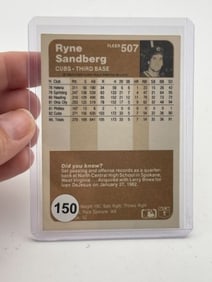 Ryne Sandberg Hand Signed Authentic Autograph