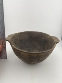 Mississippian Strap Handle Bowl Indian Artifact Arrowhead
