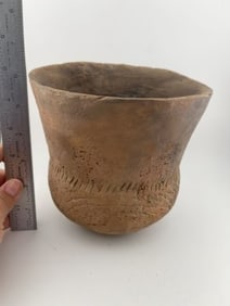 Caddo Engraved Jar Indian Artifact Arrowhead