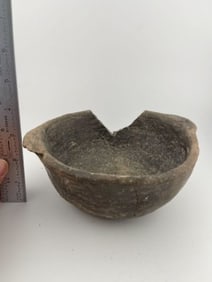 Mississippian Strap Handle Bowl Indian Artifact Arrowhead