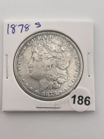 1878 S Morgan Silver Dollar Coin