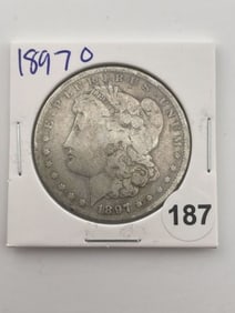 1897 O Morgan Silver Dollar Coin