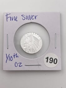 1/10th oz Fine Silver Coin