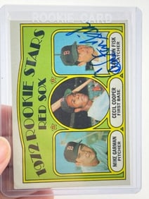 Carlton Fisk Hand Signed Authentic Autograph