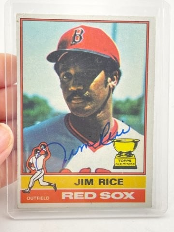 Jim Rice Hand Signed Authentic Autograph (1 of 2)
