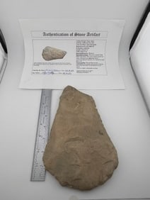 Flare Bit Spade with Roy Motley COA from Missouri Indian Artifact Arrowhead