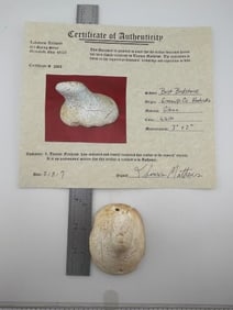 Bust Birdstone with Thomas Matthews COA from Greenup County, Kentucky Indian Artifact Arrowhead