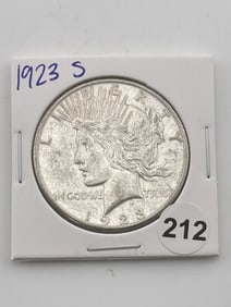 1923 S Peace Silver Dollar Coin
