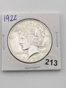 1922 Peace Silver Dollar Coin