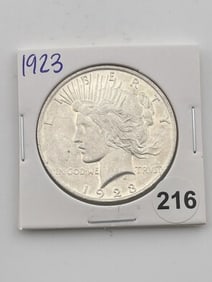 1923 Peace Silver Dollar Coin