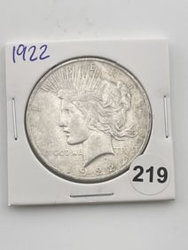 1922 Peace Silver Dollar Coin