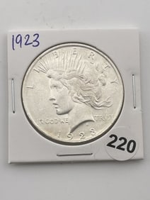 1923 Peace Silver Dollar Coin