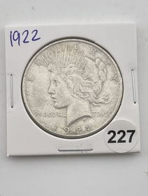1922 Peace Silver Dollar Coin