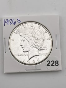 1926 S Peace Silver Dollar Coin