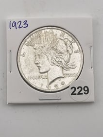 1923 Peace Silver Dollar Coin