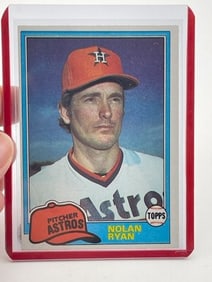 1981 Topps Nolan Ryan Baseball Card