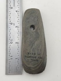 Slate Pendant from Licking County, Ohio Indian Artifact Arrowhead