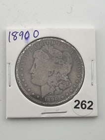 1890 O Morgan Silver Dollar Coin