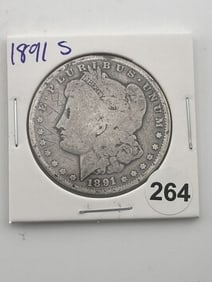 1891 S Morgan Silver Dollar Coin