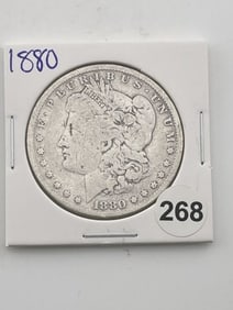 1880 Morgan Silver Dollar Coin