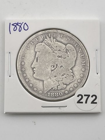1880 Morgan Silver Dollar Coin (1 of 2)