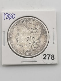 1880 Morgan Silver Dollar Coin