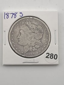 1878 S Morgan Silver Dollar Coin