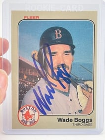 Wade Boggs Hand Signed Authentic Autograph