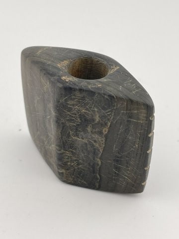 Miniature Bannerstone with Tally Marks Indian Artifact Arrowhead: KEY WORDS: INDIAN ARTIFACT ARTIFACTS ARROWHEAD ARROWHEADS NATIVE AMERICAN MISSISSIPPIAN QUAPAW CADDO POTTERY COINS MORGAN DOLLAR PEACE DOLLAR SILVER COINS Arkansas. Now taking in consignments for pre-
