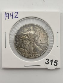 1942 Walking Liberty Half Dollar Coin