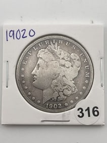 1902 O Morgan Silver Dollar Coin