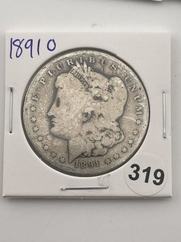 1891 O Morgan Silver Dollar Coin (1 of 2)