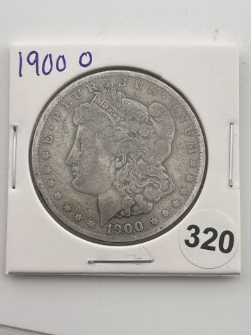 1900 O Morgan Silver Dollar Coin: KEY WORDS: INDIAN ARTIFACT ARTIFACTS ARROWHEAD ARROWHEADS NATIVE AMERICAN MISSISSIPPIAN QUAPAW CADDO POTTERY COINS MORGAN DOLLAR PEACE DOLLAR SILVER COINS Arkansas. Now taking in consignments for pre-