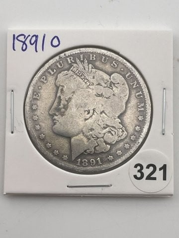 1891 O Morgan Silver Dollar Coin (1 of 2)