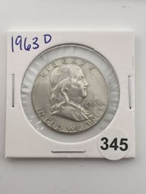 1963 D Franklin Half Dollar Coin