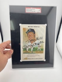 Mickey Mantle Hand Signed Authentic Autograph