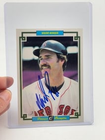 Wade Boggs Hand Signed Authentic Autograph