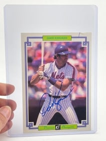 Dave Kingman Hand Signed Authentic Autograph